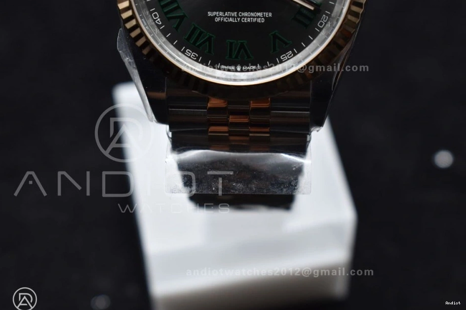 DateJust 126231 Jubilee Gray DIal Steel Edition Green SS Premium on Bracelet VR Roman 567 Marker RG 36 Clean Best 904L 1:1 0705